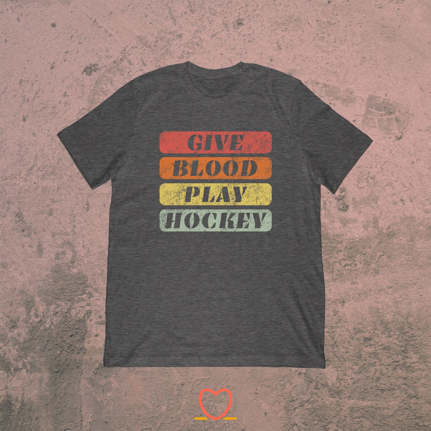 Give Blood Play Hockey – Switch + Funny Ice Hockey Tee