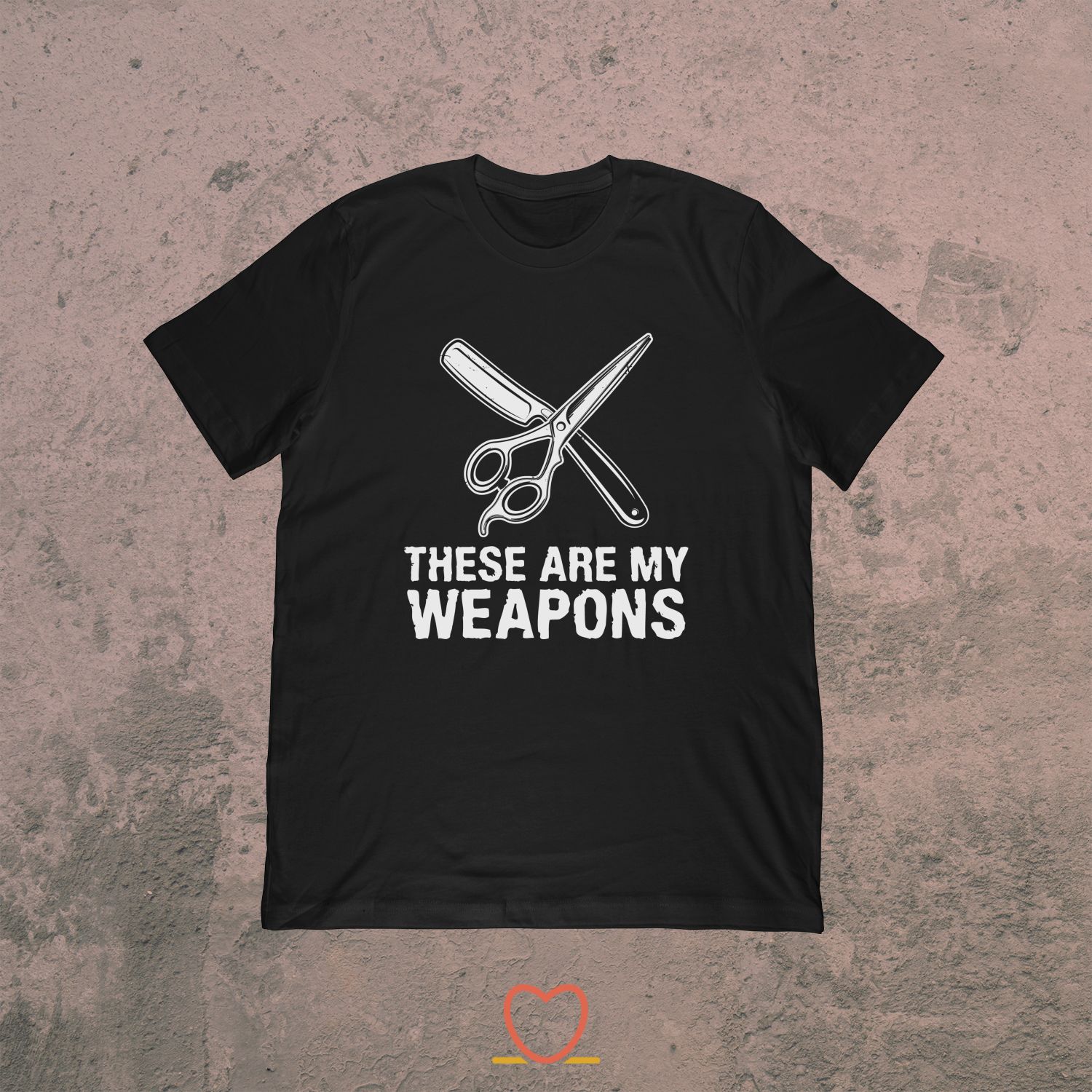 These Are My Weapons – Beard And Barber Tee